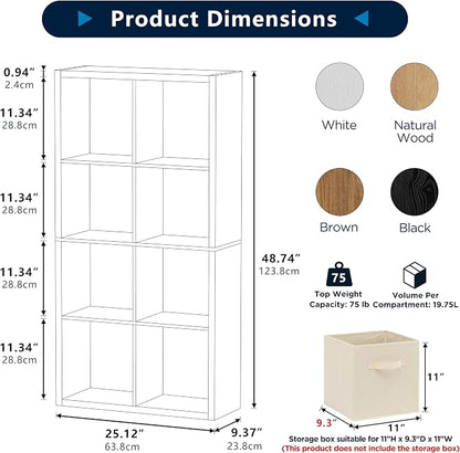 8 Cube Storage Organizer, Cube Shelf - Image 3