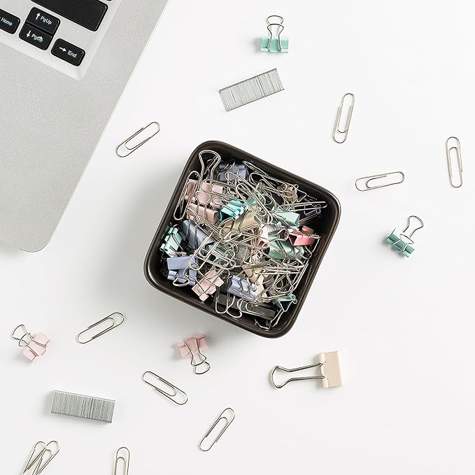 Ceramic Paper Clip Holder for Desk Cute Binder Holder Paperclip Holders for - Image 2