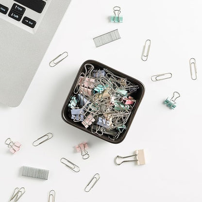 Ceramic Paper Clip Holder for Desk Cute Binder Holder Paperclip Holders for - Image 2