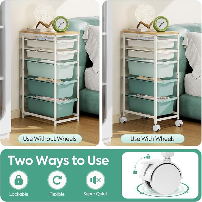 KINGBOARD Slim Rolling Cart - Image 8