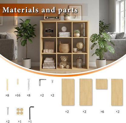 WannabeMyself【2026 Wooden Thick Frame】 9 Cube Storage Organizer - Image 7