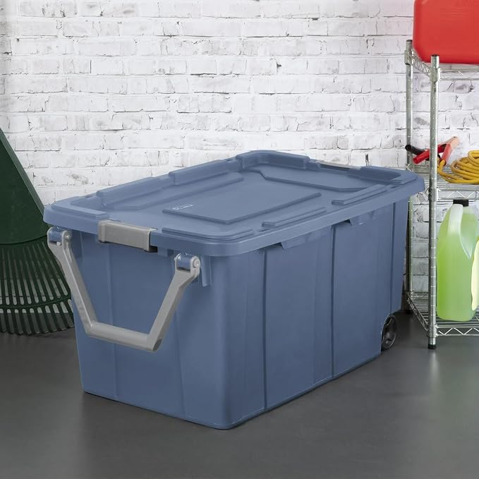 Extra Large Storage Bin, 40 Gallon Wheeled Plastic Storage Container - Image 3