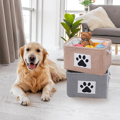 COMFY-HOMI 2Pcs Dog Toy Basket - Image 2