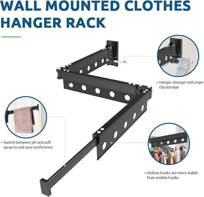 Clothes Drying Rack Wall Mounted, Space Saving Wall Mounted Clothes Drying Rack - Image 3
