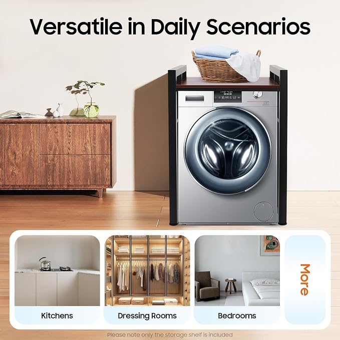 Washer Dryer Stacking Rack Stand, Heavy Duty Washer&Dryer Storage Shelves - Image 6