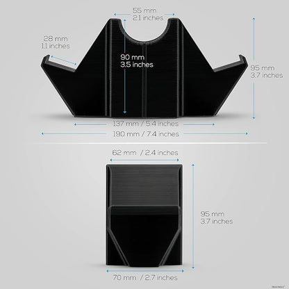 BRAINWAVZ Dual Game Controller & Storage Desktop Holder, Universal Design - Image 5