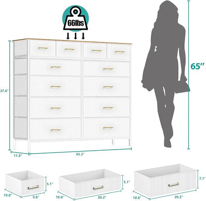 VASICAR White Dresser for Bedroom - Image 3