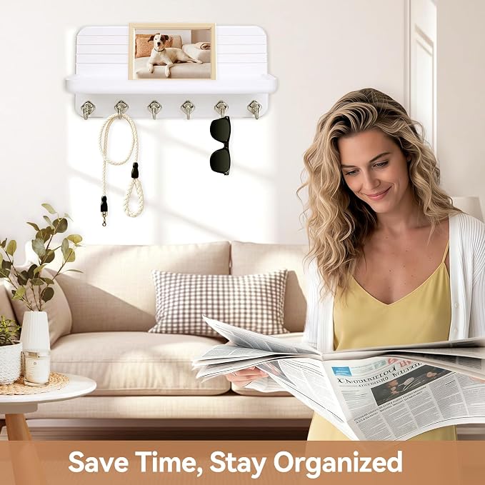Key Holder for Wall, Mail Organizer Wall Mount - Image 2