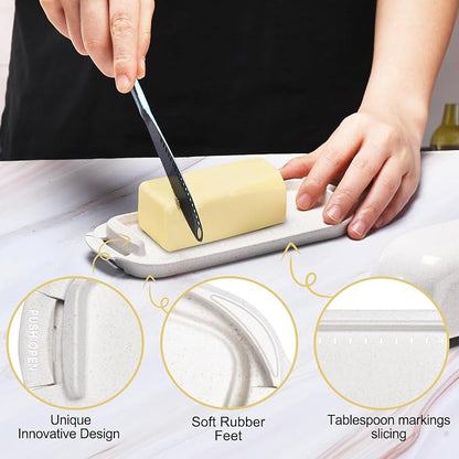 AONCO Butter Dish, Unbreakable Reusable Butter Keeper - Image 5