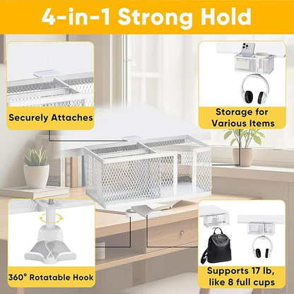 4 in 1 Metal Clip On Cup Holder Attachment - Image 2
