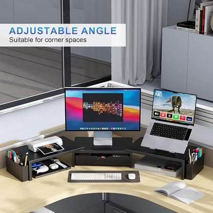 gianotter Dual Monitor Stand Riser, Desk Organizer - Image 5