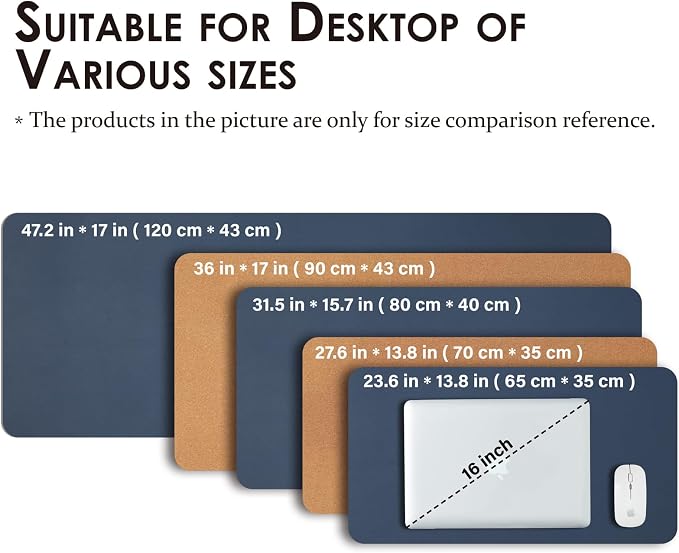Cork Desk Mat - Small Dual-Sided Desk Pad - Image 5