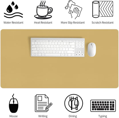 Bloss Light Yellow Desk Mat 31.5"x15.7", Desk Matt - Image 4
