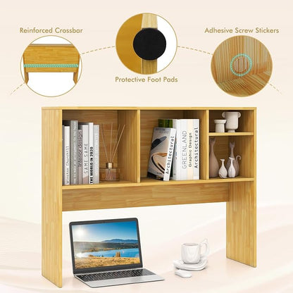 Tangkula Desktop Bookshelf, Countertop Storage Hutch - Image 8