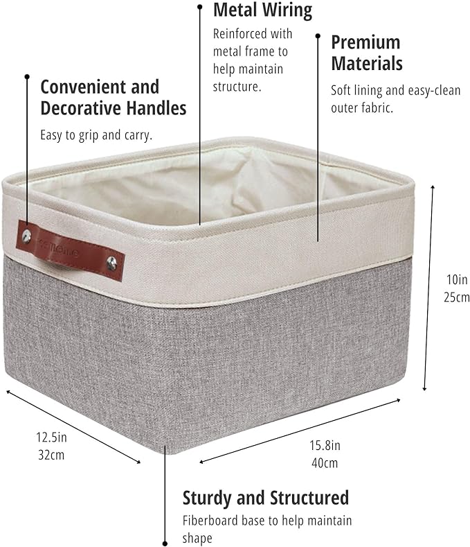 DECOMOMO Storage Baskets for Shelves - Image 6