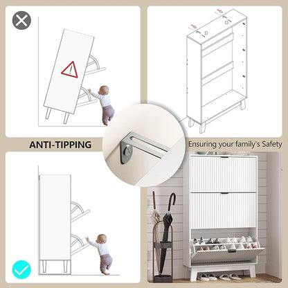 Shoe Cabinet Storage for Entryway - Image 7