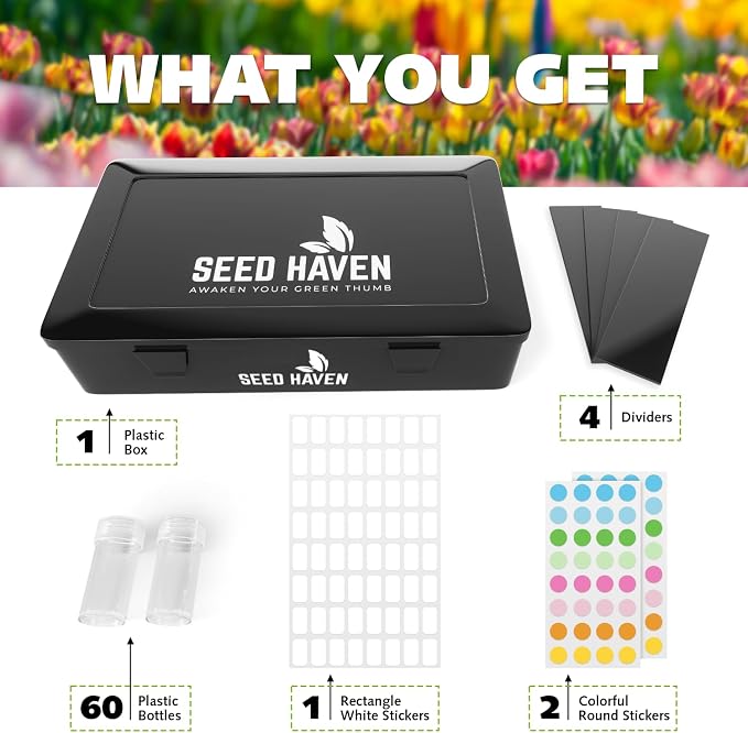 Seed Organizer Storage Box, Seed Holder Packet Organizer, Seed Vault Container - Image 3