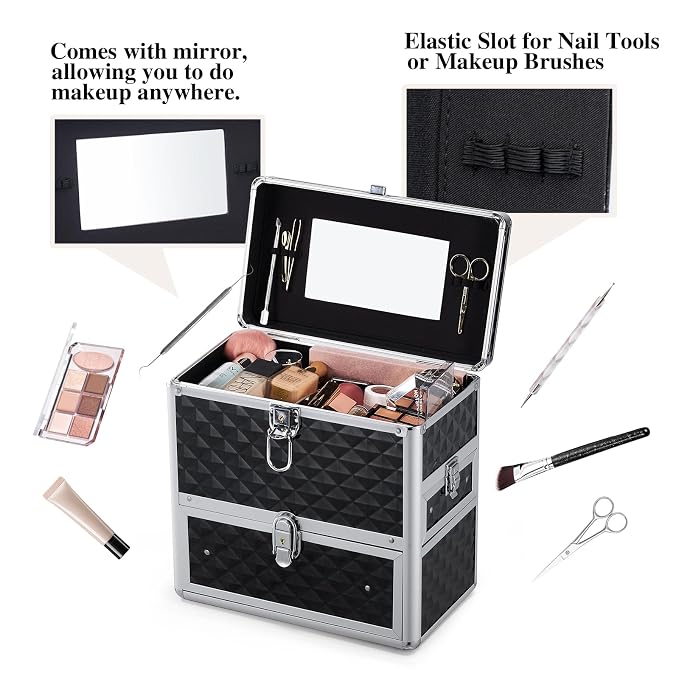 Frenessa Nail Polish Makeup Train Case - Image 4
