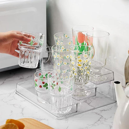 2pcs Acrylic Rack, No Assembly Clear 3 Tier Condiment Bottle Shelf Vanity - Image 3