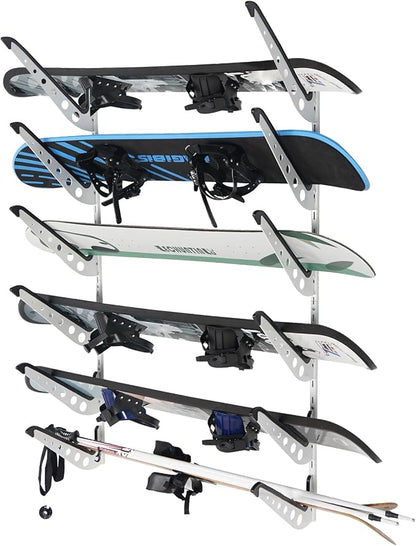 Snowboard Wall Racks, Adjustable Storage Rack by JUSTOOP