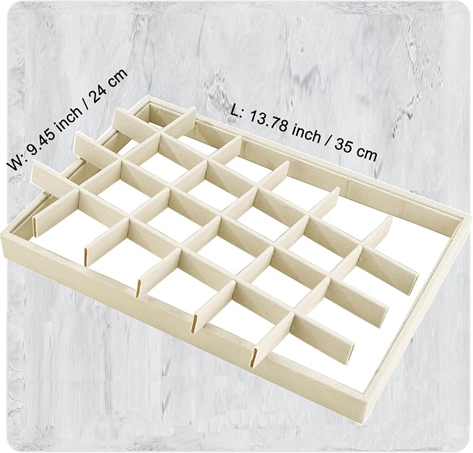 24 Grids Stackable Jewelry Tray Organizer - Image 5