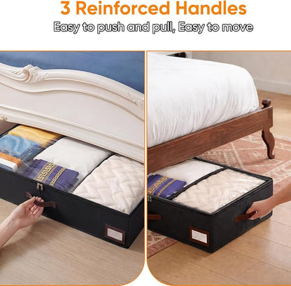 OIAHOMY 2 Pack 53L Under Bed Storage - Image 5