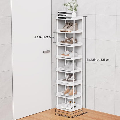Narrow Shoe Storage Rack, Compact Single Shoerack Stand - Image 3