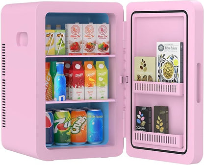 advwin 22L Mini Fridge for Bedroom, 30 Cans Portable Cooler & Warmer Compact by ADVWIN