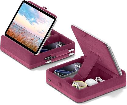 KDD Tablet Pillow Stand with Storage, Foldable iPad Holder by KDD