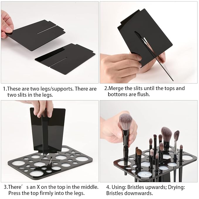 Acrylic Drying Rack for Brushes, Collapsible Stand - Image 5