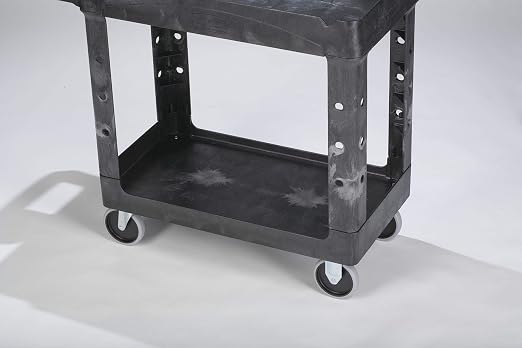 Rubbermaid Commercial Products 2-Shelf Utility/Service Cart, Lipped Shelves - Image 9