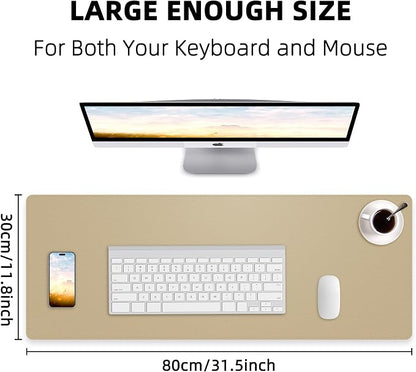 Non-Slip Desk Pad, Desk mat, Waterproof PU Leather Protector, Easy Clean Laptop - Image 2