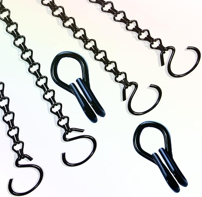 2Packs 26inch 90lbs Black Heavy Duty Metal Hooks Hanging Chains Hangers - Image 3