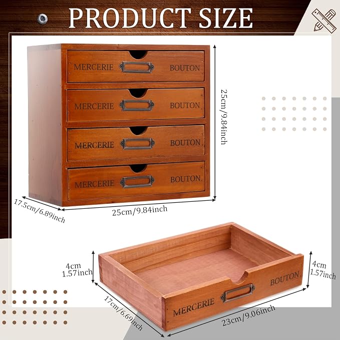 Wesiti Wooden Desk Organizer - Image 3