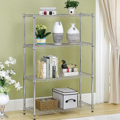 BestOffice Adjustable Wire Shelving Storage Shelves Heavy Duty Shelving Unit - Image 2