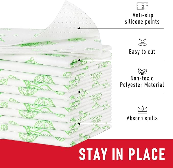 Cooyes Refrigerator Drawe Liners Super Absorbent Fridge Bin Mats Keep Produce - Image 7