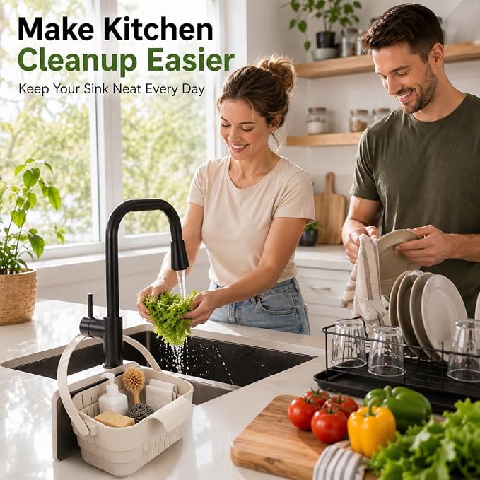 Foldable Sink Drain Basket, Hang Collapsible, Colander - Image 7