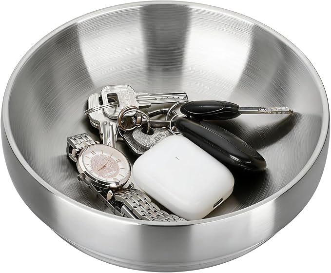 Silver Decorative Bowl Key Holder Bowl by Unknown