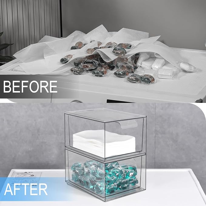 Stackable Laundry Pods Container and Dryer Sheet Holder, Dishwasher Pods - Image 3