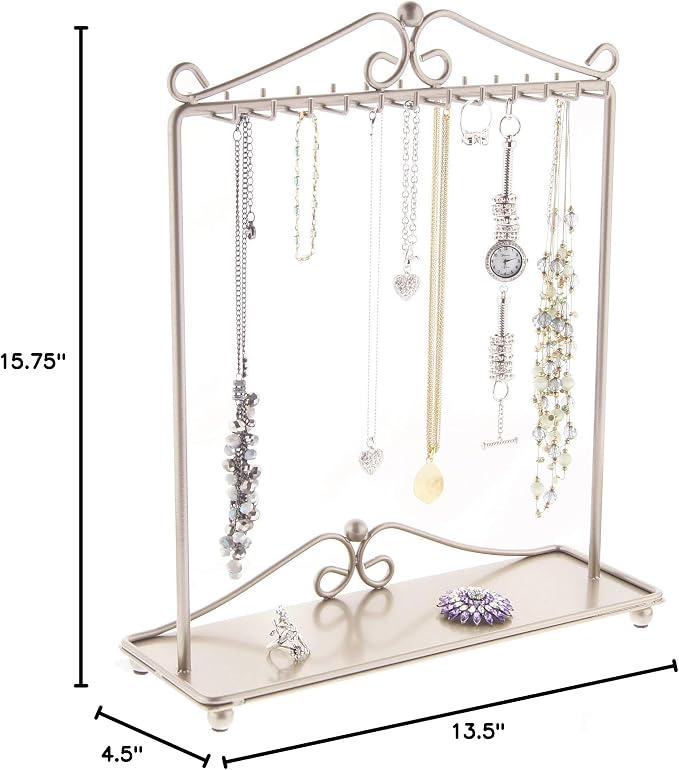 Angelynn's Sturdy Long Necklace Holder Organizer Tall Tabletop Pendant Display - Image 4
