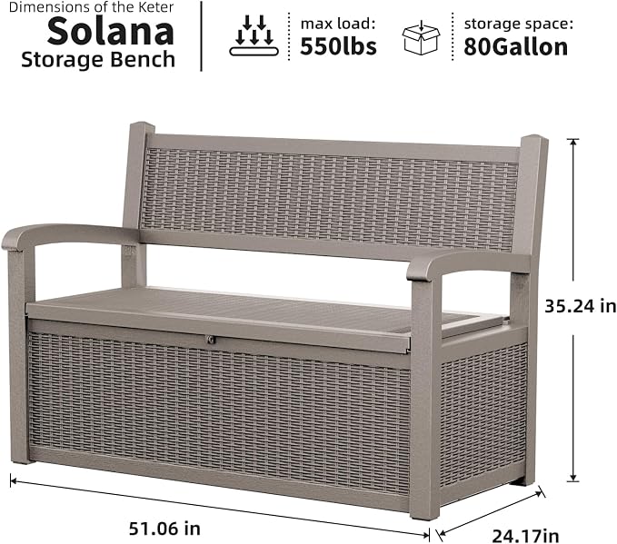 Outdoor Storage Bench - Image 5