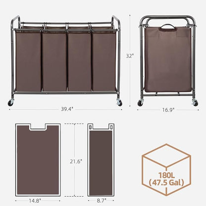 STORAGE MANIAC Laundry Sorter, 4 Section, Laundry Hamper - Image 3