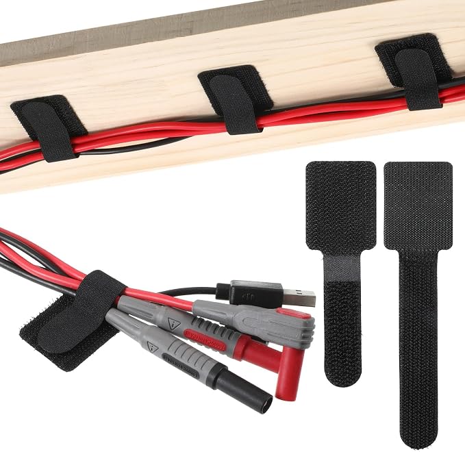 80 Pack Reusable Cable Ties by Lusofie