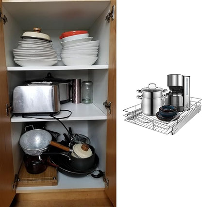 Pull Out Cabinet Drawer Organizer, 14”W x 21”D - Image 7