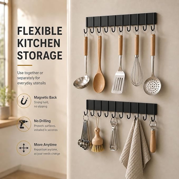 2Pcs Magnetic Key Holder For Fridge - Image 3