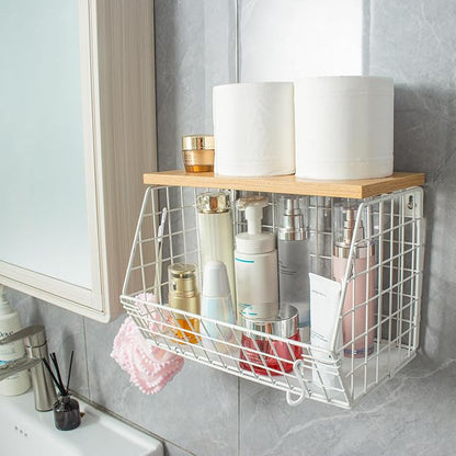 White Fruit Bowl Wire Basket Storage Pantry Fruit and Vegetable Storage Fruit - Image 8