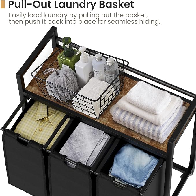 Laundry Hamper, Laundry Basket, Laundry Sorter - Image 5