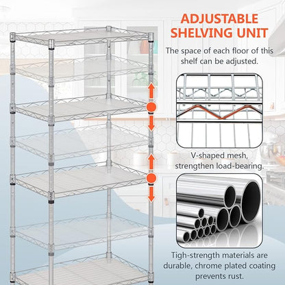 FDW 18L x 12W x 44H Wire Shelves - Image 6
