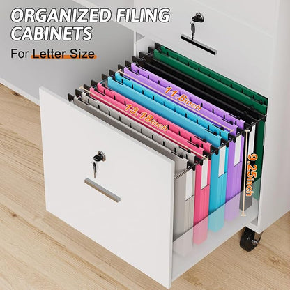 Plastic Hanging File Folders 1 Inch Expansion Letter Size, 12 Pack Reinforced - Image 3