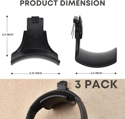 Fabric Wall Headphone Stand for Office, Cubicle Headphone Holder for Work Decor - Image 3